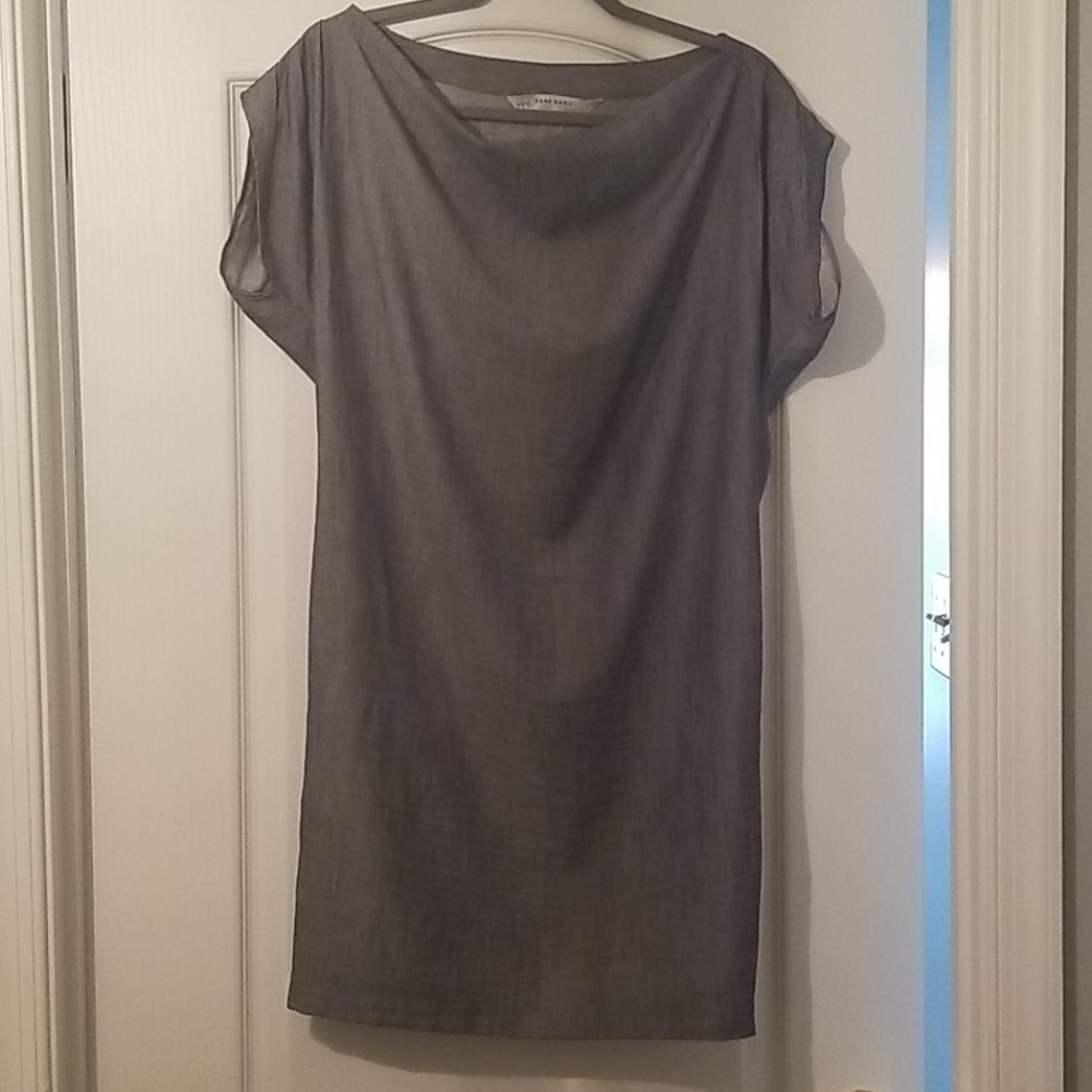 Denim look dress
